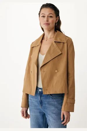 Mexx Cropped Trenchcoat Camel