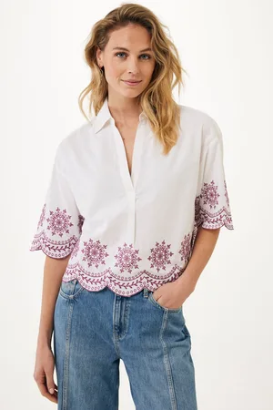 Mexx Blouse met Borduursel Cropped