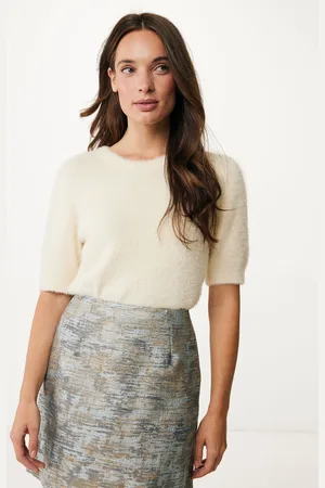 Mexx Top Hairy Off White