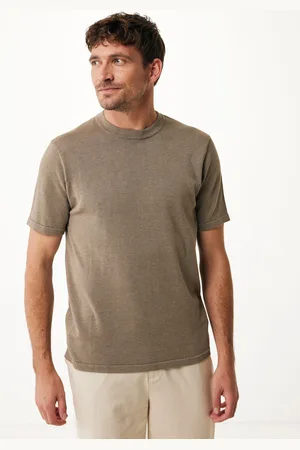Mexx T-shirt Lorenzo Gebreid Taupe