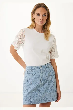 Mexx Top Crochet Mouwen