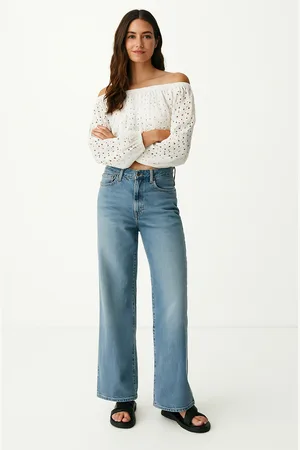 Mexx Top Schiffli Embroidery Offwhite
