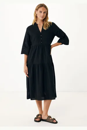 Mexx Jurk Linnen Broderie Anglaise
