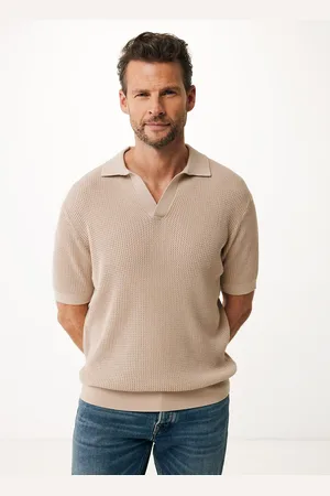 Mexx Polo Open Gebreid Zand