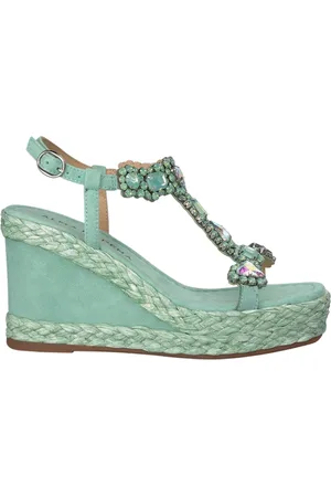 Alma en Pena Dames, Schoenen, Groen, Maat: 35 EU Leer