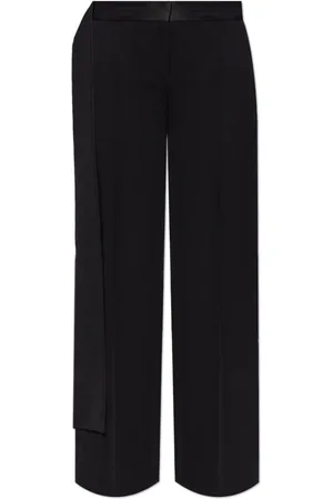 Victoria Beckham Dames, Broeken, Zwart, Maat: S Wol