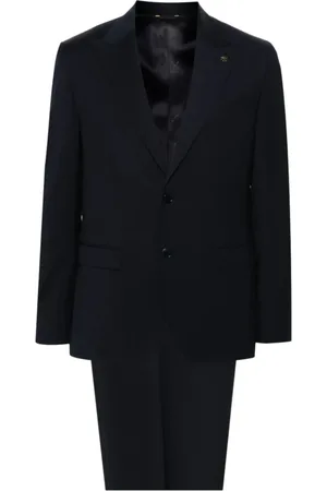 Manuel Ritz Heren, Pakken, Blauw, Maat: S Wol