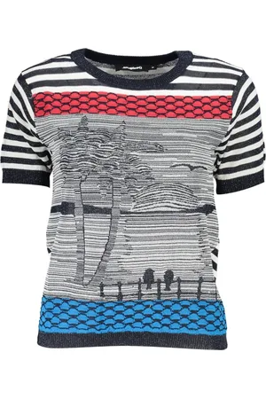 Desigual Dames, Tops, Veelkleurig, Maat: XL Katoen