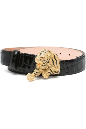 Roberto Cavalli Dames, Accessoires, Zwart, Maat: 80 CM Leer