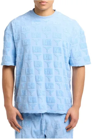 Carlo Colucci Heren, Tops, Blauw, Maat: M Katoen