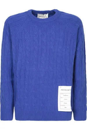 AMARANTO Amaránto, Heren, Truien, Blauw, Maat: M Wol