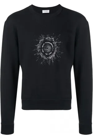 Saint Laurent Heren, Sweatshirts & Hoodies, Zwart, Maat: XS Katoen