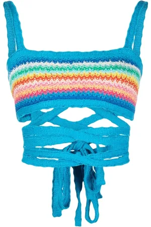 Alanui Dames, Tops, Blauw, Maat: M