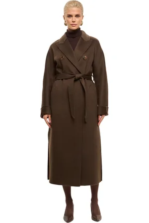 CESARE GASPARI Dames, Mantels, Bruin, Maat: M Wol