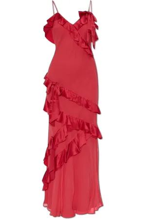 LOVESHACKFANCY Dames, Jurken, Rood, Maat: XS