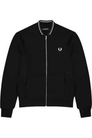 Fred Perry Heren, Jassen, Zwart, Maat: XL