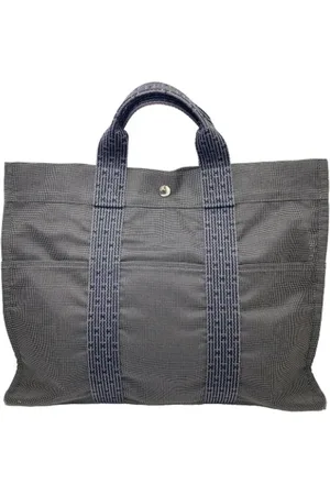 Hermès Dames, Pre-owned, Grijs, Maat: ONE Size Katoen