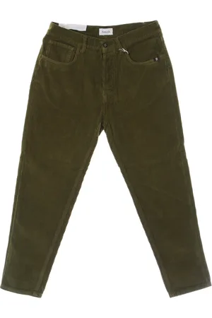 AMISH Heren, Broeken, Groen, Maat: W30 Velours