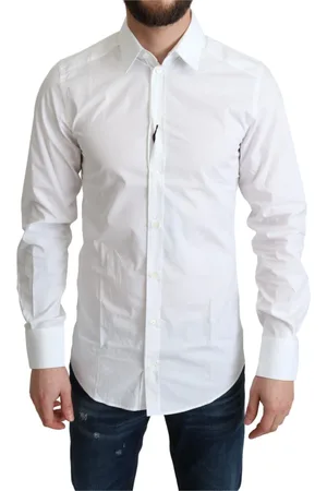 Dolce & Gabbana Heren, Overhemden, Wit, Maat: XS Katoen