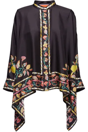 La DoubleJ Dames, Blouses & Shirts, Zwart, Maat: S Zijde