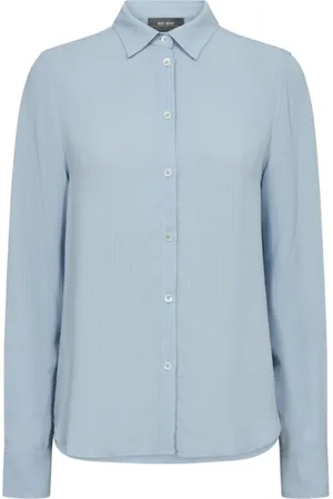 Mos Mosh Dames, Blouses & Shirts, Blauw, Maat: XL
