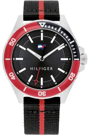 Tommy Hilfiger Heren, Accessoires, Grijs, Maat: 43 MM Nylon