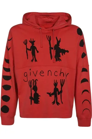 Givenchy Heren, Sweatshirts & Hoodies, Rood, Maat: S Katoen