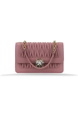 Miu Miu Dames, Tassen, Roze, Maat: ONE Size Leer