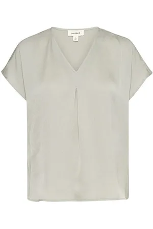 Soaked in Luxury Dames, Tops, Grijs, Maat: S