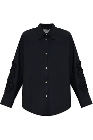 FORTE FORTE Dames, Blouses & Shirts, Zwart, Maat: M Katoen