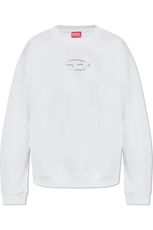 Diesel Heren, Sweatshirts & Hoodies, Wit, Maat: M Katoen