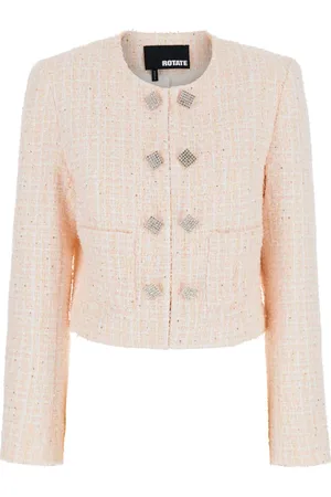 ROTATE Dames, Jassen, Roze, Maat: L Tweed