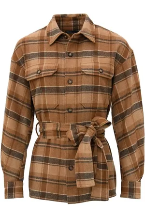 Ralph Lauren Dames, Blouses & Shirts, Bruin, Maat: S Wol
