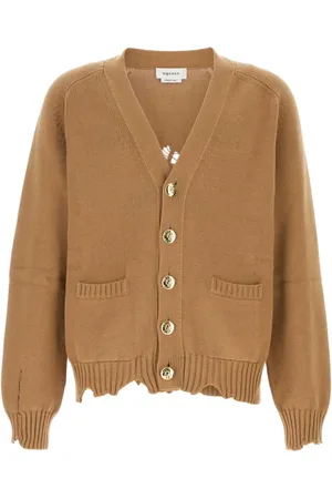 Alexander McQueen Heren, Truien, Bruin, Maat: L Katoen