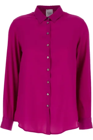 Plaîn Units Dames, Blouses & Shirts, Roze, Maat: 2XL Satijn