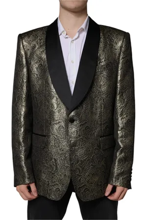 Dolce & Gabbana Heren, Jassen, Geel, Maat: 4XL Zijde