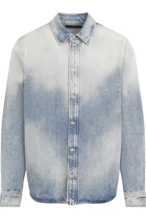 AMIRI Heren, Overhemden, Blauw, Maat: M Katoen