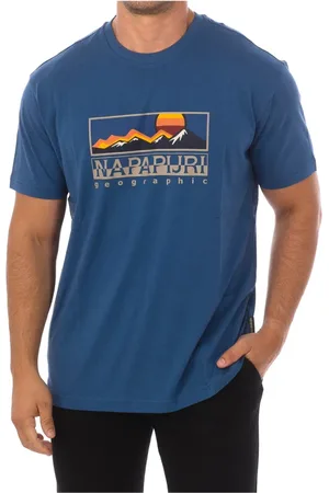 Napapijri Heren, Tops, Blauw, Maat: S Katoen