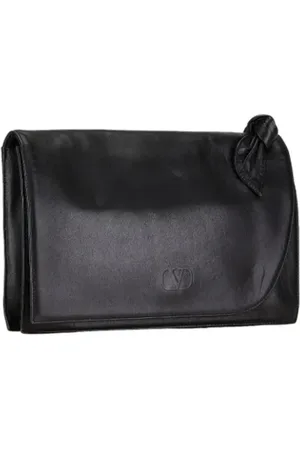 VALENTINO Dames, Pre-owned, Zwart, Maat: ONE Size Leer
