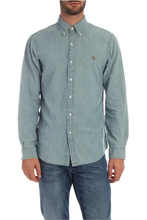 Ralph Lauren Heren, Overhemden, Blauw, Maat: S
