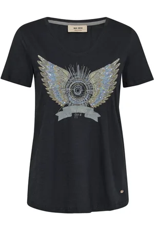 Mos Mosh Dames, Tops, Blauw, Maat: XS Katoen