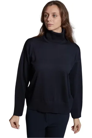 ALPHA STUDIO Dames, Truien, Blauw, Maat: M Wol