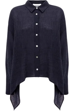 ALPHA STUDIO Dames, Blouses & Shirts, Blauw, Maat: L