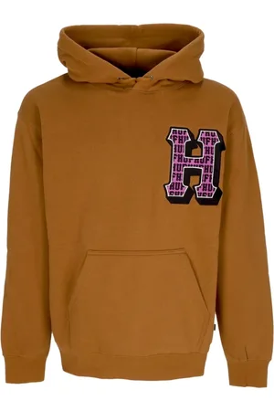 Huf Heren, Sweatshirts & Hoodies, Bruin, Maat: M Fleece