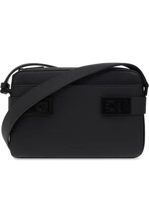 Salvatore Ferragamo Heren, Tassen, Zwart, Maat: ONE Size Leer