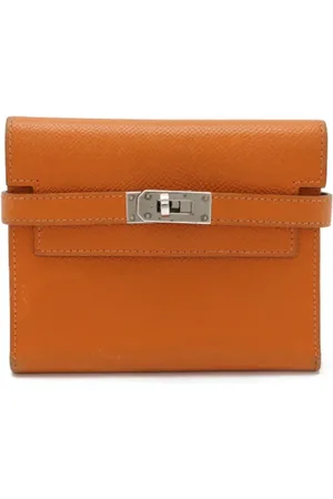 Hermès Dames, Pre-owned, Oranje, Maat: ONE Size Leer