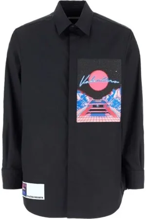 VALENTINO Heren, Overhemden, Zwart, Maat: M