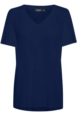 Soaked in Luxury Dames, Tops, Blauw, Maat: M Modal