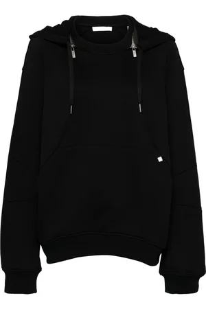 Helmut Lang Heren, Sweatshirts & Hoodies, Zwart, Maat: XL Katoen