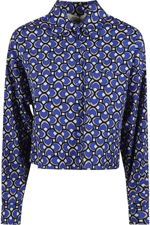 Max Mara Dames, Blouses & Shirts, Blauw, Maat: XS Katoen